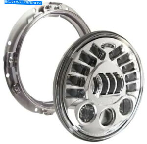 Headlight J.W.Xs[J[8790A_veBu2}EgOtLEDwbhCg7 "Chrome0555061 J.W. Speaker 8790 Adaptive 2 LED Headlight with Mounting Ring 7" Chrome #0555061
