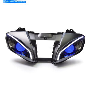Headlight ���}�nYZF R6 2006-2007 SportBike Blue��1x LED�I�[�g�o�C�w�b�h���C�g�A�Z���u�� 1X LED Motorcycle Headlight Assembly for Yamaha YZF R6 2006-2007 Sportbike Blue�y���s�A���i�z