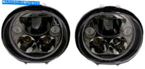 Headlight JX^_Ci~NX5.75 "ȉ~`̃gx[LEDwbhCgLbgubNyACDTB-575ov-B Custom Dynamics 5.75" Oval TruBeam LED Headlight Kit Black Pair #CDTB-575OV-B