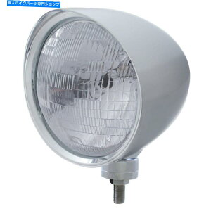 Headlight �N�����u�`���b�p�[�v�w�b�h���C�gw/���炩�ȃo�C�U�[H6024�d�� Chrome Chopper Headlight w/ Smooth Visor H6024 Bulb�y���s�A���i�z