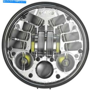 Headlight J.W.Xs[J[8691}EgA_veBu2 LEDwbhCg5.75 "N J.W. Speaker 8691 Pedestal Mount Adaptive 2 LED Headlight 5.75" Chrome