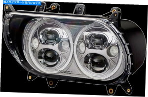 Headlight �J�X�^���_�C�i�~�N�X�f���A���A���o�[�z���C�gLED�w�b�h���C�g2015-2022�n�[���[���[�h�O���C�hFLTRX Custom Dynamics Dual Amber White LED Headlight 2015-2022 Harley Road Glide FLTRX�y���s�A���i�z