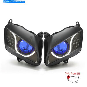 Headlight Honda CBR600RR CBR 600RR 2007-2012 Blue��1X LED�w�b�h���C�g�A�Z���u���I�[�g�o�C 1X LED Headlight Assembly Motorcycle for Honda CBR600RR CBR 600RR 2007-2012 Blue�y���s�A���i�z