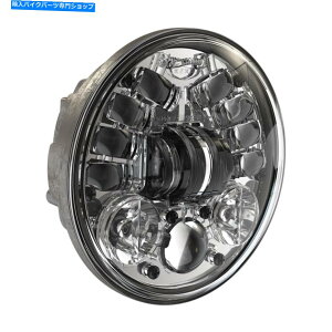 Headlight JM 5.75inBKLEDwbhCg-Chrome -0555101 J&M 5.75in. Adaptive LED Headlight - Chrome - 0555101