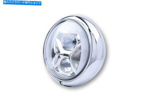 Headlight HighSider Chrome 7 "LEDKwbhCg^Cv8 223-240 Harley94-up Highsider Chrome 7" LED Adaptive Headlight Type 8 223-240 Harley 94-Up