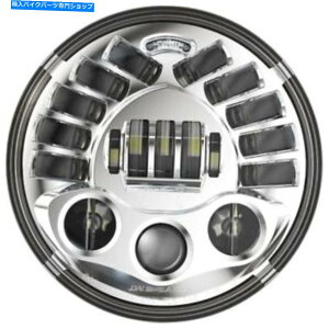 Headlight JX^_Ci~NXChrome 7A_veBuwbhvLED 5000KCfBAc[O15-21 Custom Dynamics Chrome 7 Adaptive Headlamp LED 5000k Indian Touring 15-21