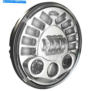 Headlight J.W.Xs[J[0555081 7inB 8791}EgLED Adaptive 2wbhCg-Chrome J.W. Speaker 0555081 7in. 8791 Pedestal Mount LED Adaptive 2 Headlight - Chrome