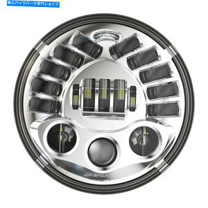 Headlight JWXs[J[0555031 Chrome 7 "KLEDwbhCgjo[Tn[[gbN JW Speaker 0555031 Chrome 7" Adaptive LED Headlight Universal Harley Metric