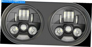 Headlight �J�X�^���_�C�i�~�N�X[PB-RG13-B]�v���o�[��LED���[�h�O���C�h�u���b�N�̃w�b�h�����vLED Custom Dynamics [PB-RG13-B] Probeam LED Headlamps For Road Glide Black�y���s�A���i�z