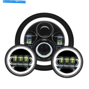 Headlight Hogworkz Blackout 7 "LED Halomaker Headlight with Auxiliary HalopXv Hogworkz Blackout 7" LED HaloMaker Headlight with Auxiliary Halo Passing Lamps