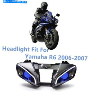 Headlight ���}�nR600 YZF R6 2006-07�u���[�f�[�����A�C�w�b�h�����v��1X LED�w�b�h���C�g�A�Z���u�� 1X LED Headlight Assembly for Yamaha R600 YZF R6 2006-07 BLUE DEMON EYE Headlamp�y���s�A���i�z