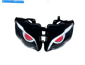Headlight �z���_CBR1000RR 2008-2011���[�^�[�T�C�N���t�����gDRL���b�h��1X LED�w�b�h���C�g�A�Z���u�� 1X LED Headlight Assembly for Honda CBR1000RR 2008-2011 Motorcycle Front DRL Red�y���s�A���i�z