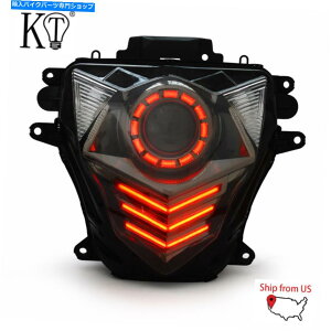 Headlight �X�Y�LGSXR600 GSX-R600 2011-2021 SportBike Lamp Red��1x LED�t�����g�w�b�h���C�g 1X LED Front Headlight for Suzuki GSXR600 GSX-R600 2011-2021 Sportbike Lamp Red�y���s�A���i�z