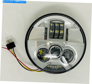 Headlight n[[frbh\PB-7-CLEDwbhCgvr[ÑJX^_Ci~NX7 Custom Dynamics 7 in LED Headlight Pro Beam Chrome for Harley Davidson PB-7-C
