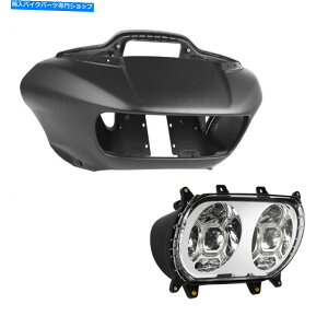 Headlight n[[[hOCh2015-22ɓK}bgubNCi[tFAOfAwbhCg Matte Black Inner Outer Fairing Dual Headlight Fit For Harley Road Glide 2015-22