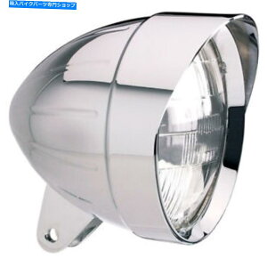 Headlight twbhCg-1-5403CA -5 3/4 "}CAew/a - N Headwinds Headlight - 1-5403CA - 5 3/4" Mariah Bullet w/Grooves - Chrome