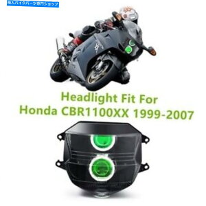 Headlight �z���_CBR1000XX�u���b�N�o�[�h�̃w�b�h���C�g�A�Z���u��1999-2007�O���[���f�[�����w�b�h�����v Headlight Assembly For Honda CBR1000XX Blackbird 1999- 2007 Green Demon Headlamp�y���s�A���i�z
