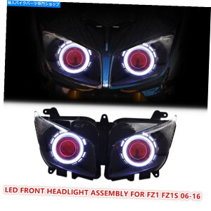 Headlight ���}�nFZ1 FZ1S 2006-2016�X�|�[�c�o�C�N�t�����g�����v���b�h��1X LED�w�b�h���C�g�A�Z���u�� 1X LED Headlight Assembly for Yamaha FZ1 FZ1S 2006-2016 Sportbike Front Lamp Red�y���s�A���i�z