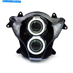 Headlight �X�Y�LGSXR750 GSX-R750 2006 2007�z���C�g��1X LED�I�[�g�o�C�w�b�h���C�g�A�Z���u�� 1X LED Motorcycle Headlight Assembly for Suzuki GSXR750 GSX-R750 2006 2007 White�y���s�A���i�z