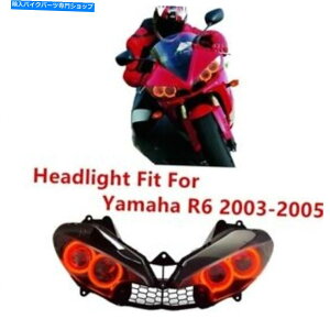 Headlight ���}�nYZF R6 2003-2005 DRL��LED���b�h�G���W�F���A�C�w�b�h���C�g�A�Z���u���w�b�h�����v LED Red Angel Eye Headlight Assembly Headlamp For Yamaha YZF R6 2003-2005 DRL�y���s�A���i�z