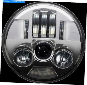 Headlight �C���f�B�A���X�J�E�g�̃J�X�^���_�C�i�~�N�X�̂��߂�2015-2022 Probeam LED�w�b�h�����v5.75 Chrome 2015-2022 for Indian Scout CUSTOM DYNAMICS ProBEAM LED Headlamp 5.75 Chrome�y���s�A���i�z