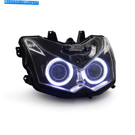 Headlight KT LED Angel Eye Hid Head Light Assembly for Kawasaki Z1000 2010 2012 2013 KT LED Angel Eye HID Headlight Assembly for Kawasaki Z1000 2010 2011 2012 2013