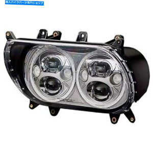 Headlight JX^_Ci~NXCDTB-RG-15-C Chrome Trubeam LED[hOCh15-21̃wbhvLED Custom Dynamics CDTB-RG-15-C Chrome TruBEAM LED Headlamp for Road Glide 15-21