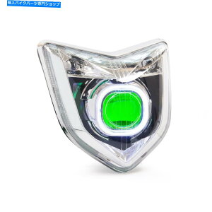 Headlight ���}�nFZ1N FZ-1000 2006 08 11 2012�O���[����KT LED�w�b�h���C�g�A�Z���u�� KT LED Headlight Assembly for Yamaha FZ1N FZ-1000 2006 08 11 2012 Green�y���s�A���i�z