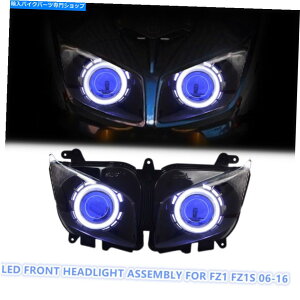 Headlight ���}�nFZ1 FZ1S 2006-16�X�|�[�c�o�C�N�t�����g�����v�u���[��1X LED�w�b�h���C�g�A�Z���u�� 1X LED Headlight Assembly for Yamaha FZ1 FZ1S 2006-16 Sportbike Front Lamp Blue�y���s�A���i�z