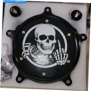 Air Filter ハーレーFLHRスカルエアフィルターのためにボックスに真新しい黒と白 For Harley FLHR Skull Air filter Brand New in Box Black & White