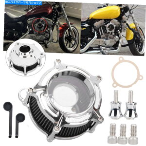 Air Filter n[[M8\tgACcA[[hLOp̃NANGAN[i[zCtB^[ Clear Chrome Air Cleaner Intake Filter For Harley M8 Softail Touring Road King