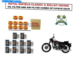 Air Filter Royal Enfield "Air Filter 10pcOil Filter 10pc" for Bullet/Classic 350500 Royal Enfield "Air Filter 10PC & Oil Filter 10PC" For Bullet/Classic 350&500
