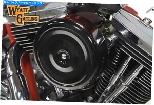 Air Filter CAbgKgO7 "n[[X|[cX^[\tgAC̍Jo[tۂGAN[i[ Wyatt Gatling 7" Round Air Cleaner With Black Cover for Harley Sportster Softail