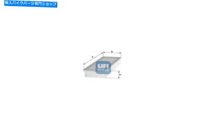 Air Filter UFI 30.878.00フィアットリトモランチアベータH. P.のエアフィルター(828)Trevi(828)New UFI 30.878.00 Air Filters for Fiat Ritmo Lancia beta H. P. (828) Trevi (828) New