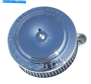 Air Filter ̋zՃnCt[GAN[i[zCtB^[NXg[gOChJo[n[[ Raw Sucker High Flow Air Cleaner Intake Filter Chrome STREET GLIDE Cover Harley