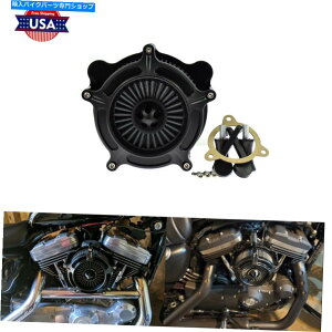 Air Filter }bgubNGAN[i[O[Ce[NtB^[n[[cA[ɓK Matte Black Air Cleaner Grey Intake Filter Fit For Harley Touring 08-16 Softail
