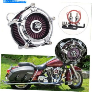 Air Filter n[[GNg[hOCh_Ci\tgACp̃NGAN[i[ԋzCtB^[ Chrome Air Cleaner Red Intake Filter For Harley Electra Road Glide Dyna Softail