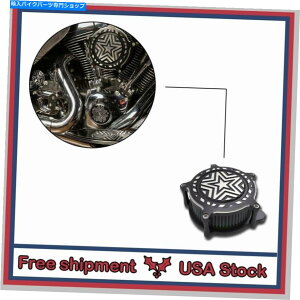 Air Filter GAN[i[tBbgH-D 2014-15 flstnseړX^[RgXgJbg Air Cleaners Fit H-D 2014-15 FLSTNSE Moving Star Contrast Cut