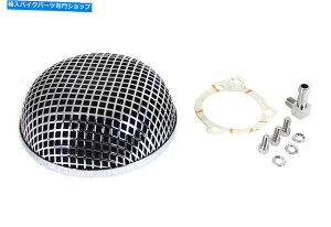 Air Filter CAbgKgONEhbVGAN[i[́An[[_rbh\ɓK܂ Wyatt Gatling Chrome Round Mesh Air Cleaner fits Harley-Davidson