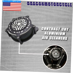 Air Filter GAN[i[tBbgH-d 2011-12 flstseړRgXgJbgA~jE Air Cleaners Fit H-D 2011-12 FLSTSE Moving Star Contrast Cut aluminum