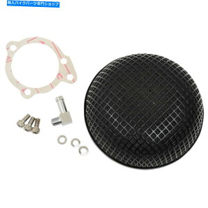 Air Filter ubNu{uvgX^C5.5 "GAN[i[̓n[[SSX[p[E / GYɓK܂ Black "Bob" Retro Style 5.5" Air Cleaner Fits Harley S&S Super E / G Carb
