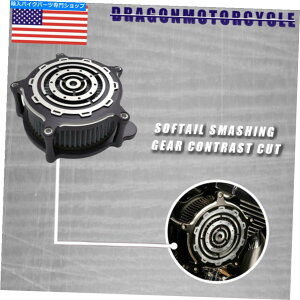Air Filter GAN[i[tBbgH-D 2016-17\tgACX}bVOMARgXgJbg Air Cleaners Fit H-D 2016-17 SOFTAIL Smashing Gear Contrast Cut