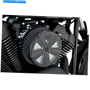 Air Filter @XnCYubNuXJLbvNEvn[[̃GAN[i[Jo[ Vance & Hines Black 'Skullcap Crown' Air Cleaner Cover for Harley