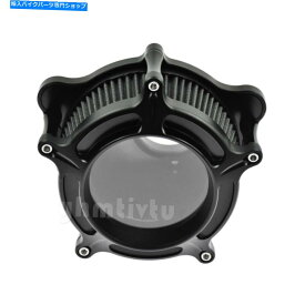 Air Filter ツーリングダイナfxdlsに適した黒いエアクリーナーグレー吸気フィルターを見る See Through Black Air Cleaner Grey Intake Air Filter Fit For Touring Dyna FXDLS