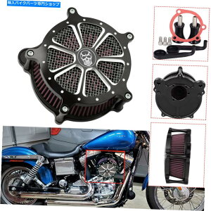 Air Filter n[[_Ci\tgACiCggCt@bg{[Cp̃XJGAN[i[ԋzCtB^[ Skull Air Cleaner Red Intake Filter For Harley Dyna Softail Night Train Fatboy