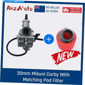 Carburetor 30mm�~�N�j�J�[�r�[/�L���u���^�[���G�A�t�B���^�[150cc 200cc 250cc�_�[�g�o�C�N�o�M�[ATV 30mm Mikuni Carby/Carburetor & Air filter 150cc 200cc 250cc Dirt bike buggy ATV�y���s�A���i�z