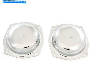 Carburetor 2�̃N�����L���u���^�[�g�b�v�J�o�[�̃Z�b�g-HondaCB350CL350 SL350-16014-286-000 Set of 2 Chrome Carburetor Top Covers - Honda CB350 CL350 SL350 - 16014-286-000�y���s�A���i�z