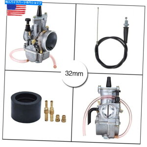 Carburetor Keihin PWK32 Yamaha Honda Suzuki Kawasaki Dirt Bike ATV̂߂̃P[uw/P[u Carburetor W/ Cable for Keihin PWK32 Yamaha Honda Suzuki Kawasaki Dirt Bike ATV