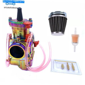 Carburetor PWK 28[VOtbgTChLu^[}nz_XYLJTLGAtB^[ PWK 28 Racing Flat Side Carburetor For Yamaha Honda Suzuki Kawasaki & Air Filter