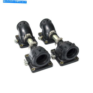 Carburetor }nRD500LC RZV500R RZ500p̃Lu^[o[pxA_v^[Cbgێ Carburetor Rubber Angled Adapter Inlet Intake For Yamaha RD500LC RZV500R RZ500